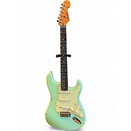 Used 2025 Riccardi DIRTY STRAT LIGHT RELIC Surf Green Solid Body Electric Guitar