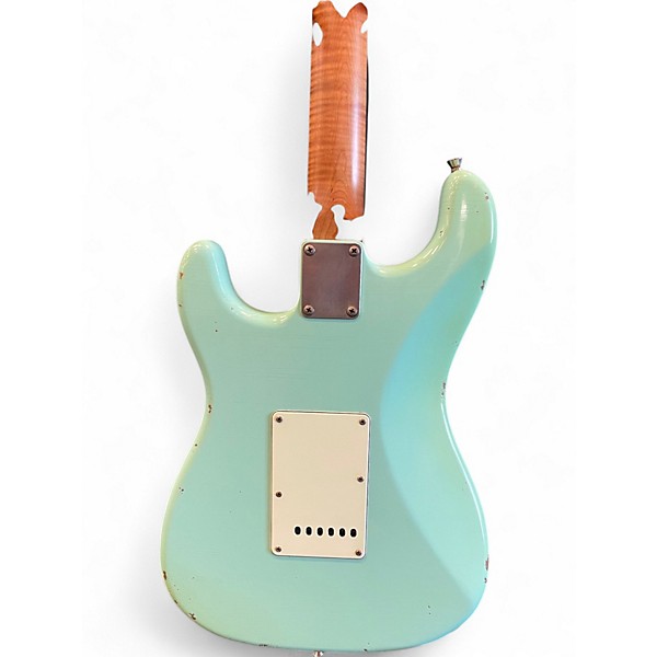 Used 2025 Riccardi DIRTY STRAT LIGHT RELIC Surf Green Solid Body Electric Guitar