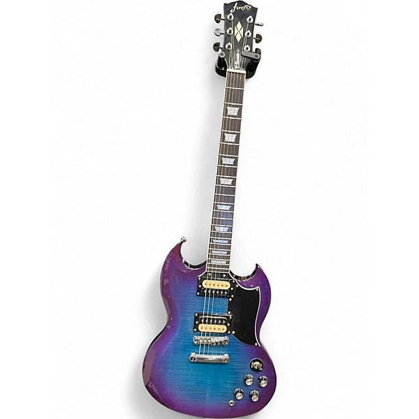 Used Firefly Classic Blue Solid Body Electric Guitar