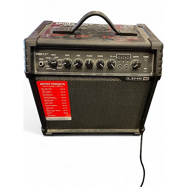 Used Line 6 Spider V 20 MkII 20w 1x8 Guitar Combo Amp