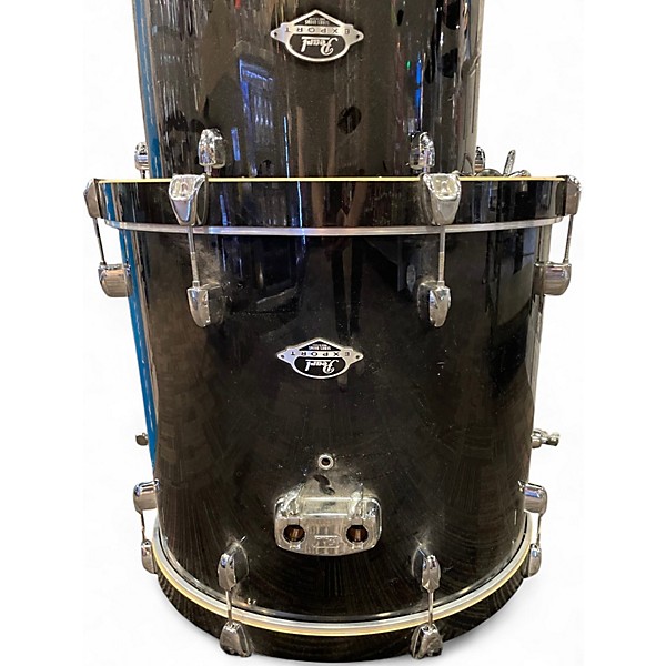 Used Pearl 5 Piece Export Black Drum Kit