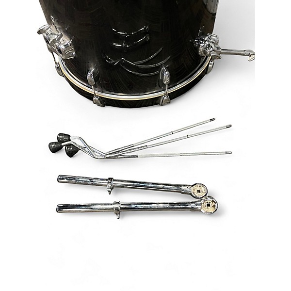 Used Pearl 5 Piece Export Black Drum Kit