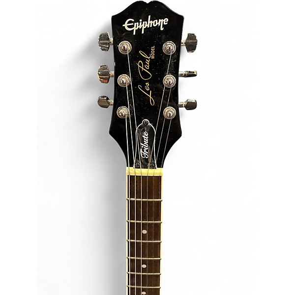 Used Epiphone Tribute Les Paul Standard Vintage Sunburst Solid Body Electric Guitar
