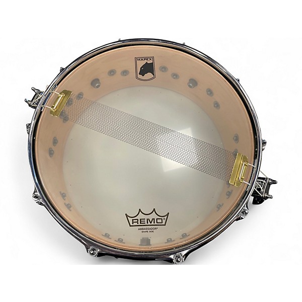Used Mapex 14in Black Panther Blade Snare Black Chrome Drum