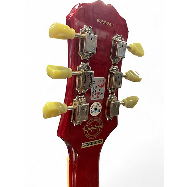 Used Epiphone Les Paul Standard Florentine Pro Honey Burst Hollow Body Electric Guitar