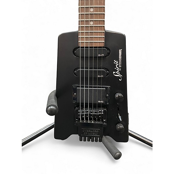 Used Spirit By Steinberger gt pro dlx Black Solid Body Electric Guitar