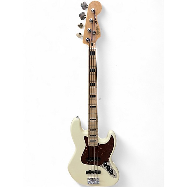 Used Squier Affinity Jazz Bass Olympic White Electric Bass Guitar
