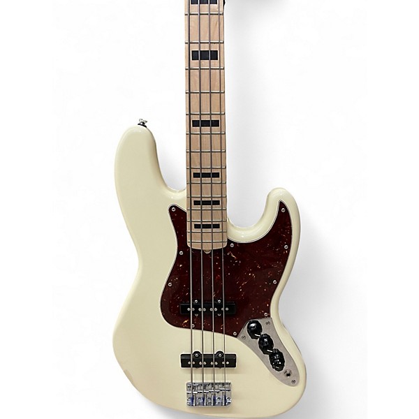 Used Squier Affinity Jazz Bass Olympic White Electric Bass Guitar
