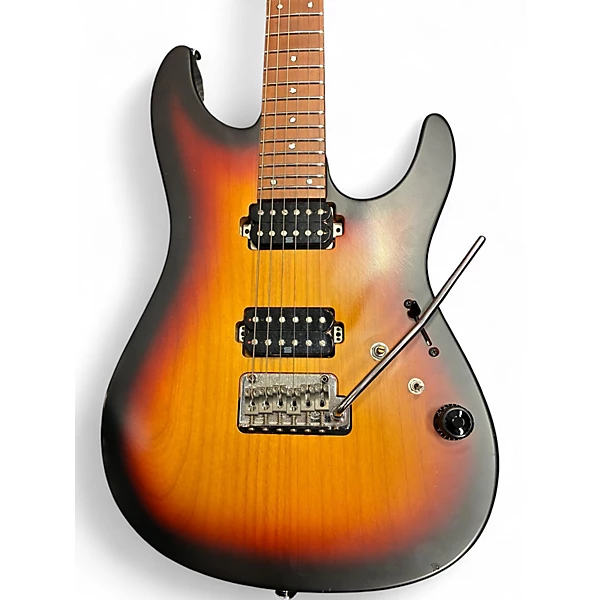 Used Ibanez AZ2402 PRESTIGE TRI-FADE BURST Solid Body Electric Guitar