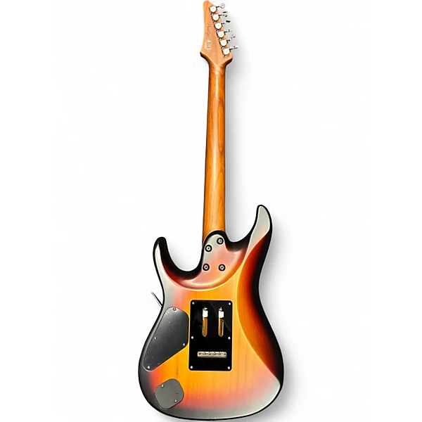Used Ibanez AZ2402 PRESTIGE TRI-FADE BURST Solid Body Electric Guitar