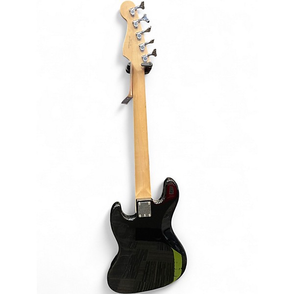 Used Squier Affinity Jazz Bass V 5 String Black and White Electric Bass Guitar