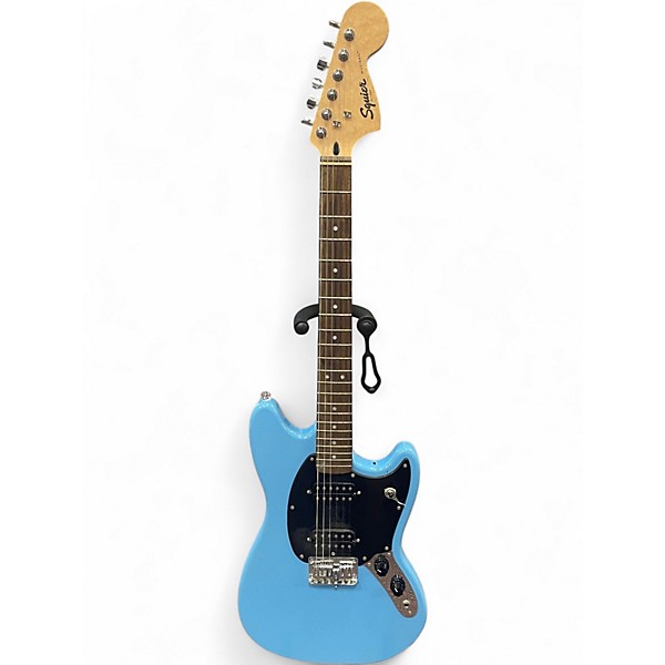 Used Squier Sonic Mustang HH Blue Solid Body Electric Guitar