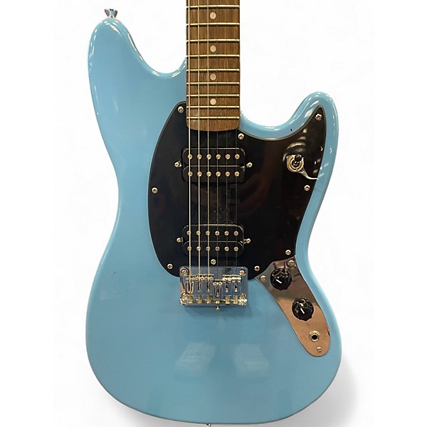 Used Squier Sonic Mustang HH Blue Solid Body Electric Guitar