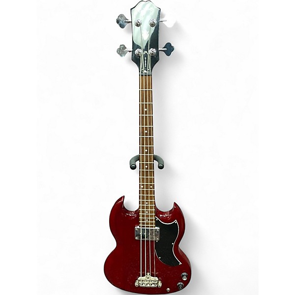 Used Epiphone EB0 Cherry Electric Bass Guitar