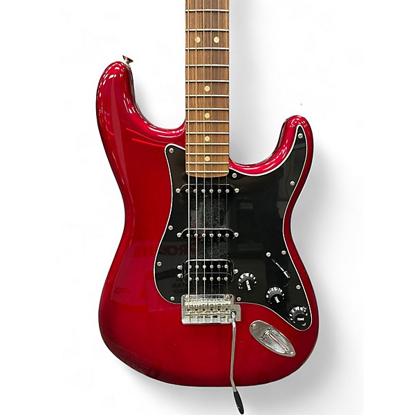 Used Fender special edition player Stratocaster HSS Candy Red Burst Solid Body Electric Guitar