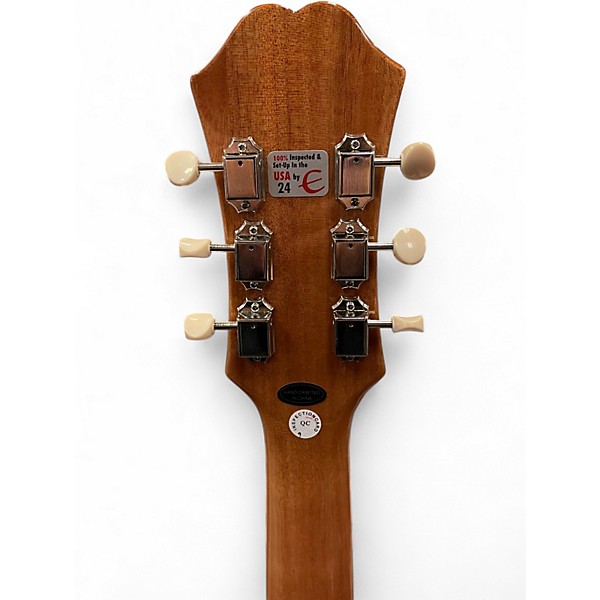 Used 2022 Epiphone Casino Natural Hollow Body Electric Guitar