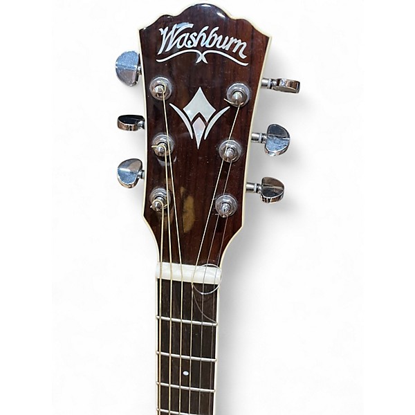 Used Washburn WD10CE Natural Acoustic Guitar