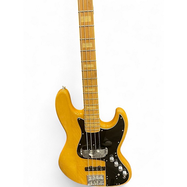 Used Fender Marcus Miller Signature Jazz Bass Natural Electric Bass Guitar