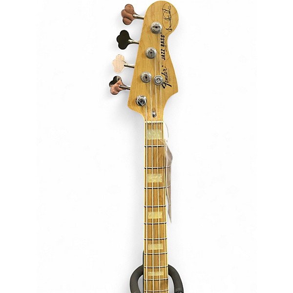 Used Fender Marcus Miller Signature Jazz Bass Natural Electric Bass Guitar
