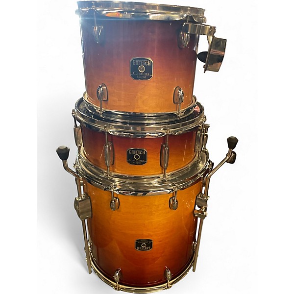 Used Gretsch Drums 6 Piece Catalina Maple 2 Color Sunburst Drum Kit