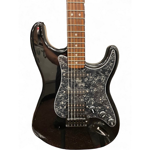 Used Squier Stratocaster HSS Black Solid Body Electric Guitar