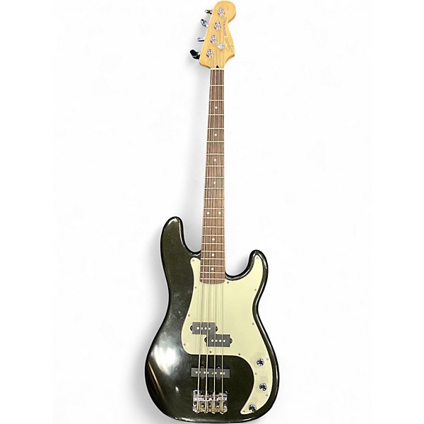 Used 2001 Squier Standard Precison Bass Special Metallic Black Electric Bass Guitar