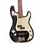 Used 2001 Squier Standard Precison Bass Special Metallic Black Electric Bass Guitar