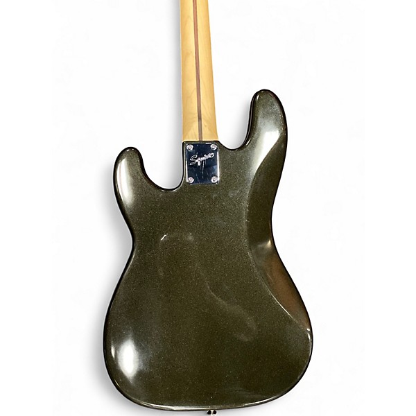 Used 2001 Squier Standard Precison Bass Special Metallic Black Electric Bass Guitar