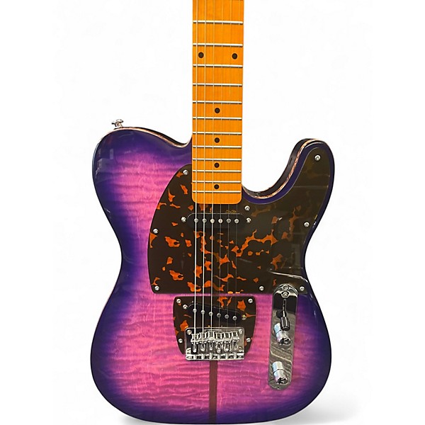 Used Firefly Mad Cat FFTL Trans Purple Solid Body Electric Guitar