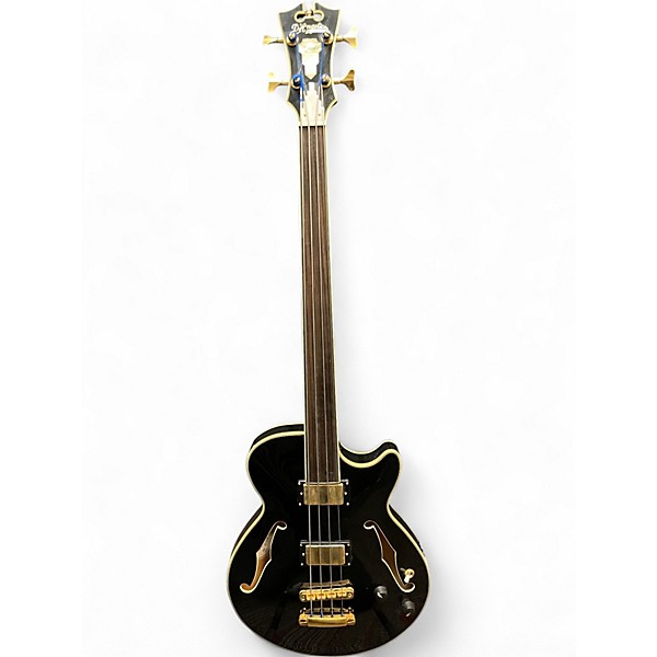 Used D'Angelico EX-Bass Black Electric Bass Guitar