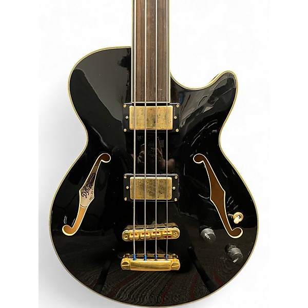 Used D'Angelico EX-Bass Black Electric Bass Guitar