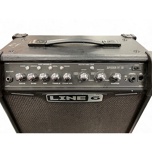 Used Line 6 Spider IV 15W 1X8 Guitar Combo Amp
