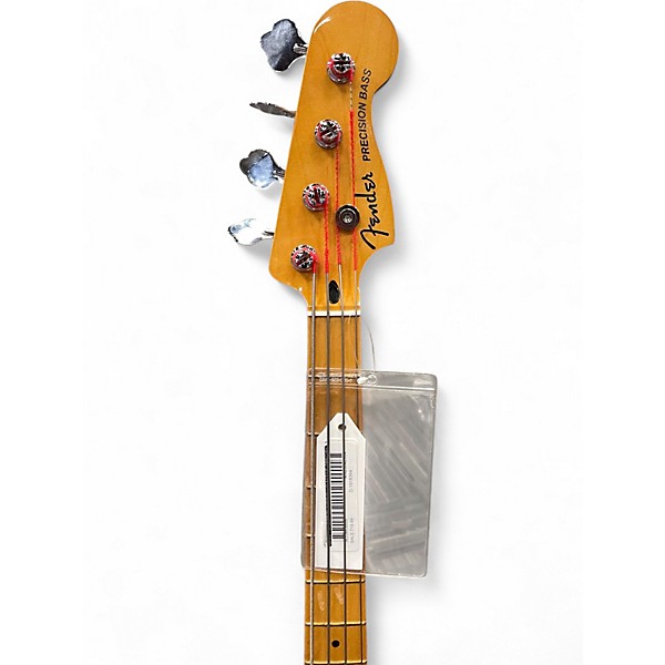 Used Fender Player Plus Active Precision Bass Fiesta Red Electric Bass Guitar