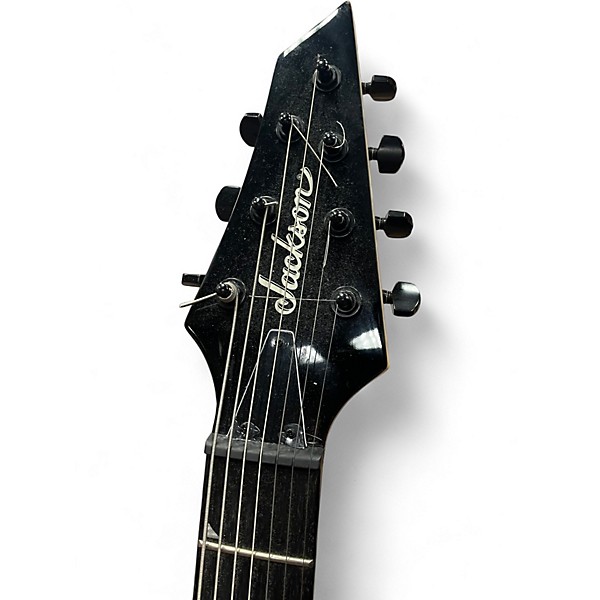 Used Jackson JS22-7 Dinky 7 String Black Solid Body Electric Guitar