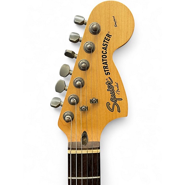Used Squier Standard Stratocaster HSS Custom Graphic Solid Body Electric Guitar