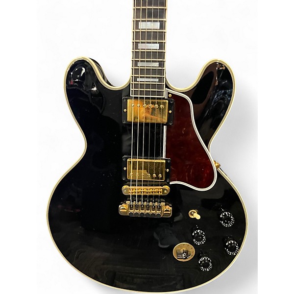 Used 2005 Gibson BB King Signature Lucille Black Hollow Body Electric Guitar