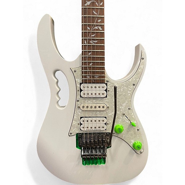 Used Ibanez JEMJR White Solid Body Electric Guitar