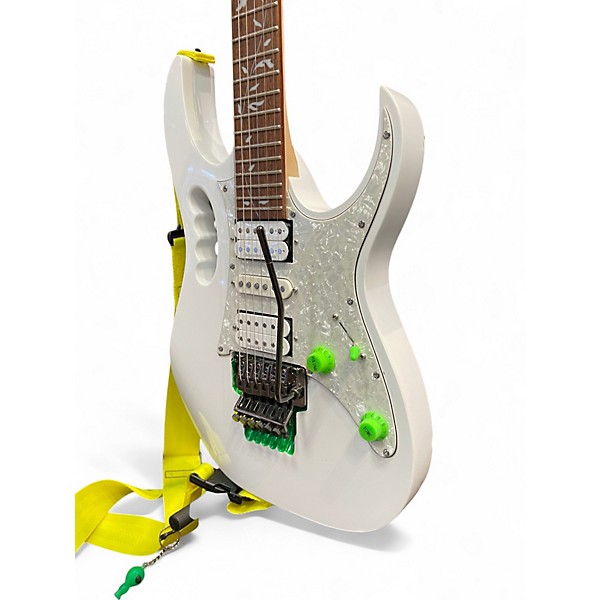 Used Ibanez JEMJR White Solid Body Electric Guitar