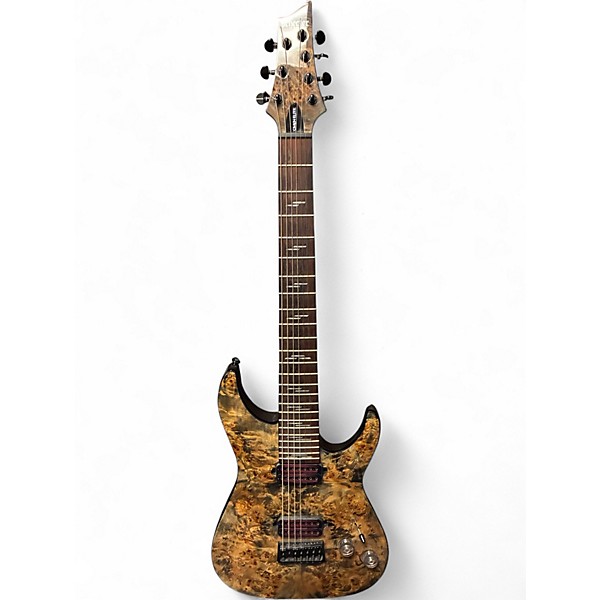 Used Schecter Guitar Research OMEN ELITE 7 STRING MULTICOLOR Solid Body Electric Guitar
