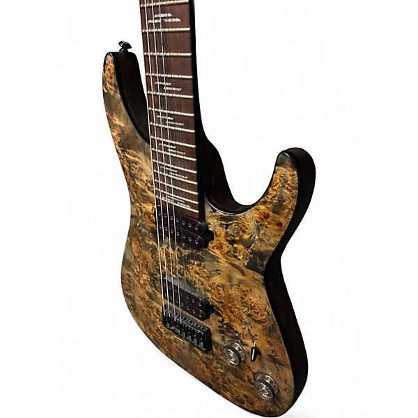 Used Schecter Guitar Research OMEN ELITE 7 STRING MULTICOLOR Solid Body Electric Guitar
