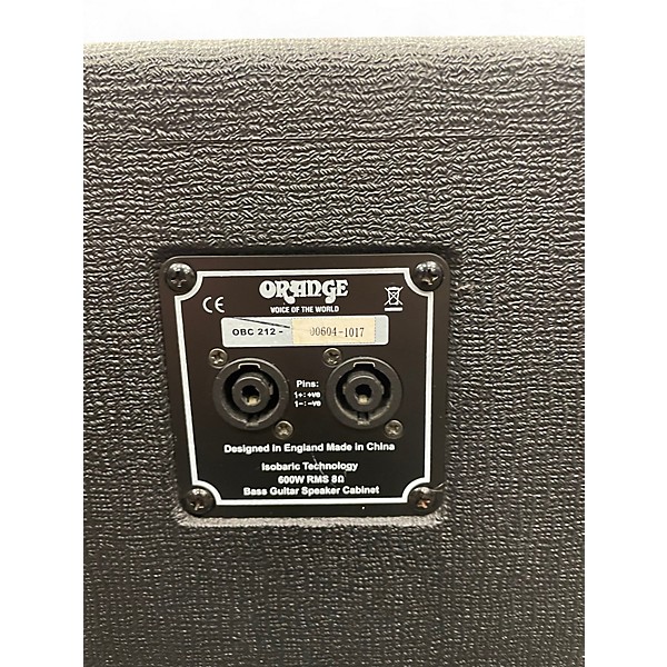 Used Orange Amplifiers OBC 212 Bass Cabinet