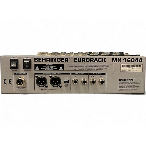 Used Behringer EURORACK MX1604A Unpowered Mixer