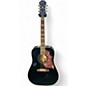 Used Epiphone Hummingbird Studio Ebony Acoustic Electric Guitar thumbnail