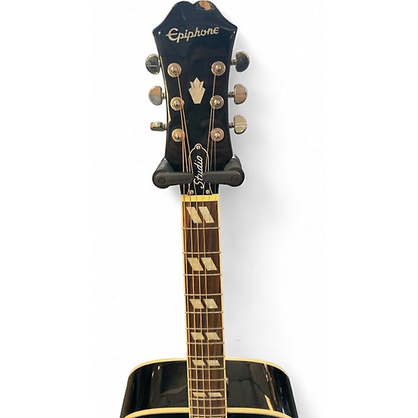 Used Epiphone Hummingbird Studio Ebony Acoustic Electric Guitar