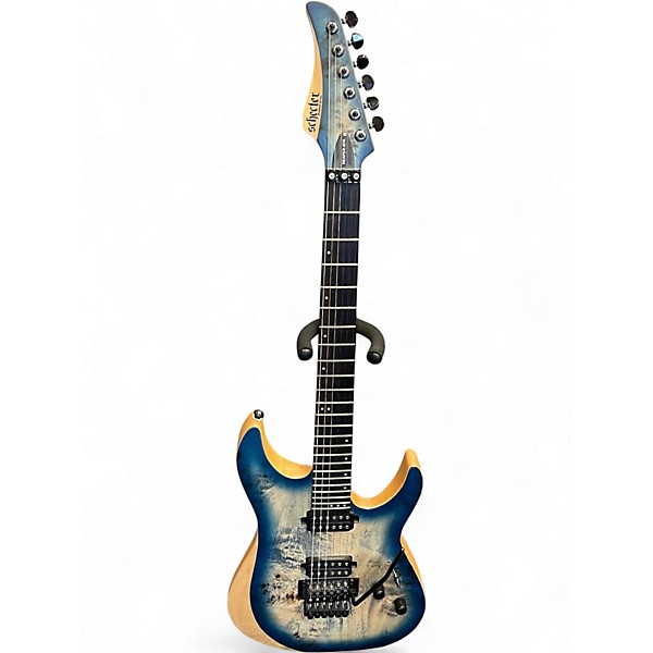 Used Schecter Guitar Research Reaper 6FR Blue Burst Solid Body Electric Guitar