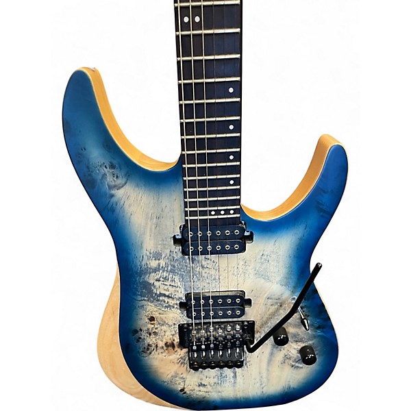Used Schecter Guitar Research Reaper 6FR Blue Burst Solid Body Electric Guitar