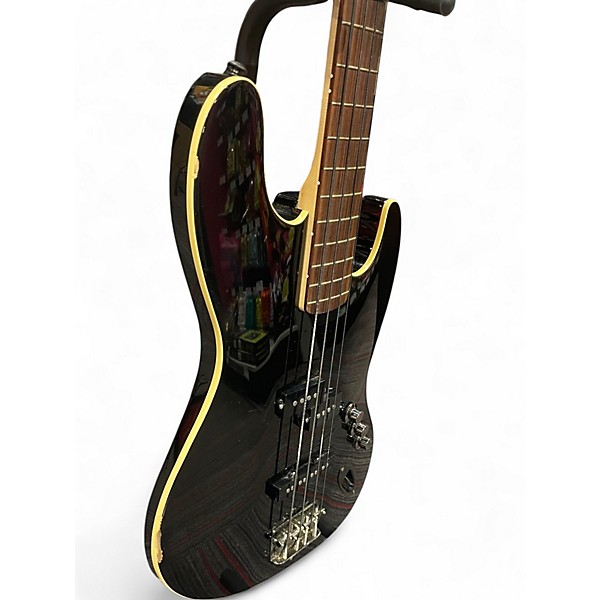 Used Fender Aerodyne Jazz Bass Black Electric Bass Guitar