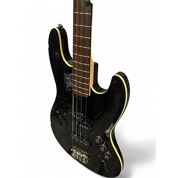 Used Fender Aerodyne Jazz Bass Black Electric Bass Guitar