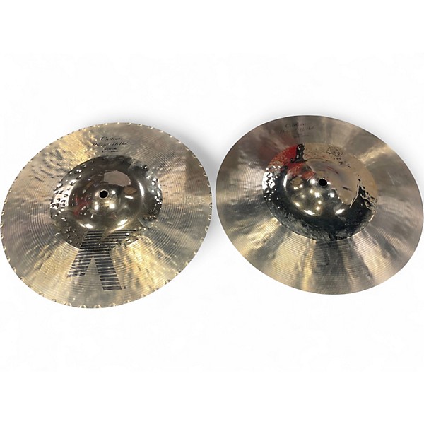 Used Zildjian 13in K Custom Hybird Hi Hat Pair Cymbal
