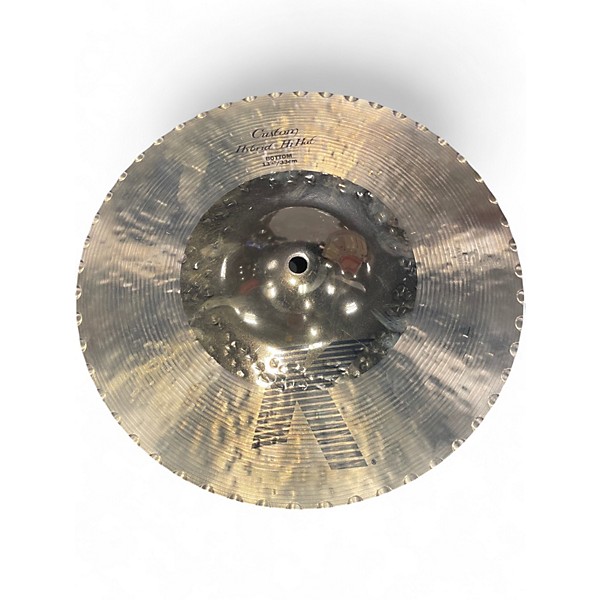 Used Zildjian 13in K Custom Hybird Hi Hat Pair Cymbal